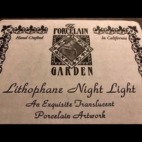 NIB RARE Mermaid Jessica Galbreth Lithophane Porcelain Garden VINTAGE DEAD-STOCK - Picture 5 of 5